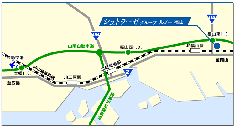 ルノー福山　広域地図